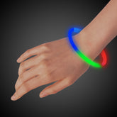 Blue, Green & Red 9" Glow Bracelets